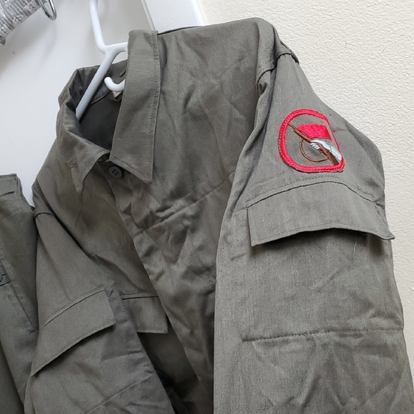 New Without Tags Vtg M52 Mdl 1879 Olive Green Military-Style Jacket & Pants Set - Picture 3 of 16